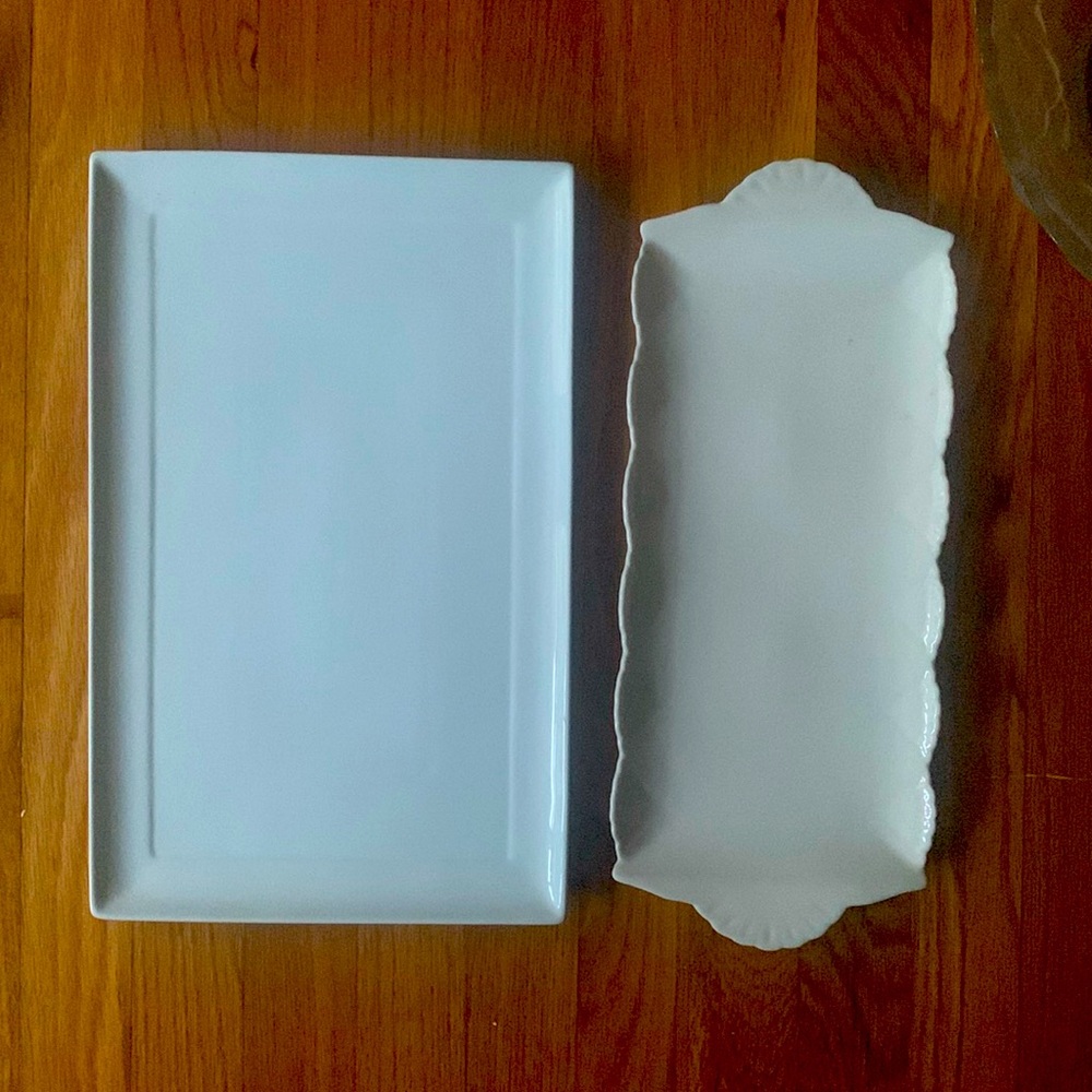 2 New Server Trey In Ceramic